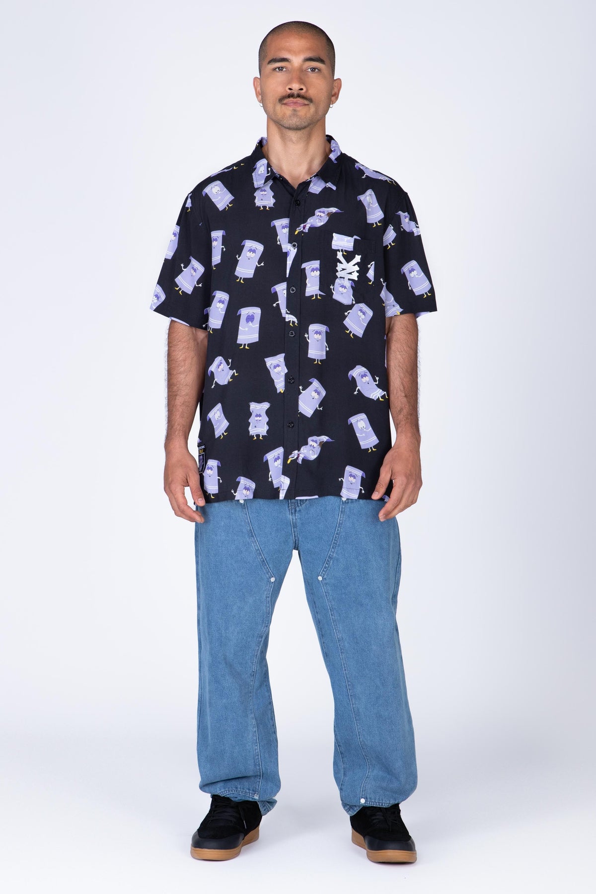 Camisa Manga Corta South Park Toallin Negro Zoo York