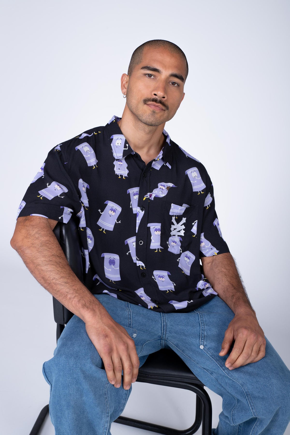 Camisa Manga Corta South Park Toallin Negro Zoo York