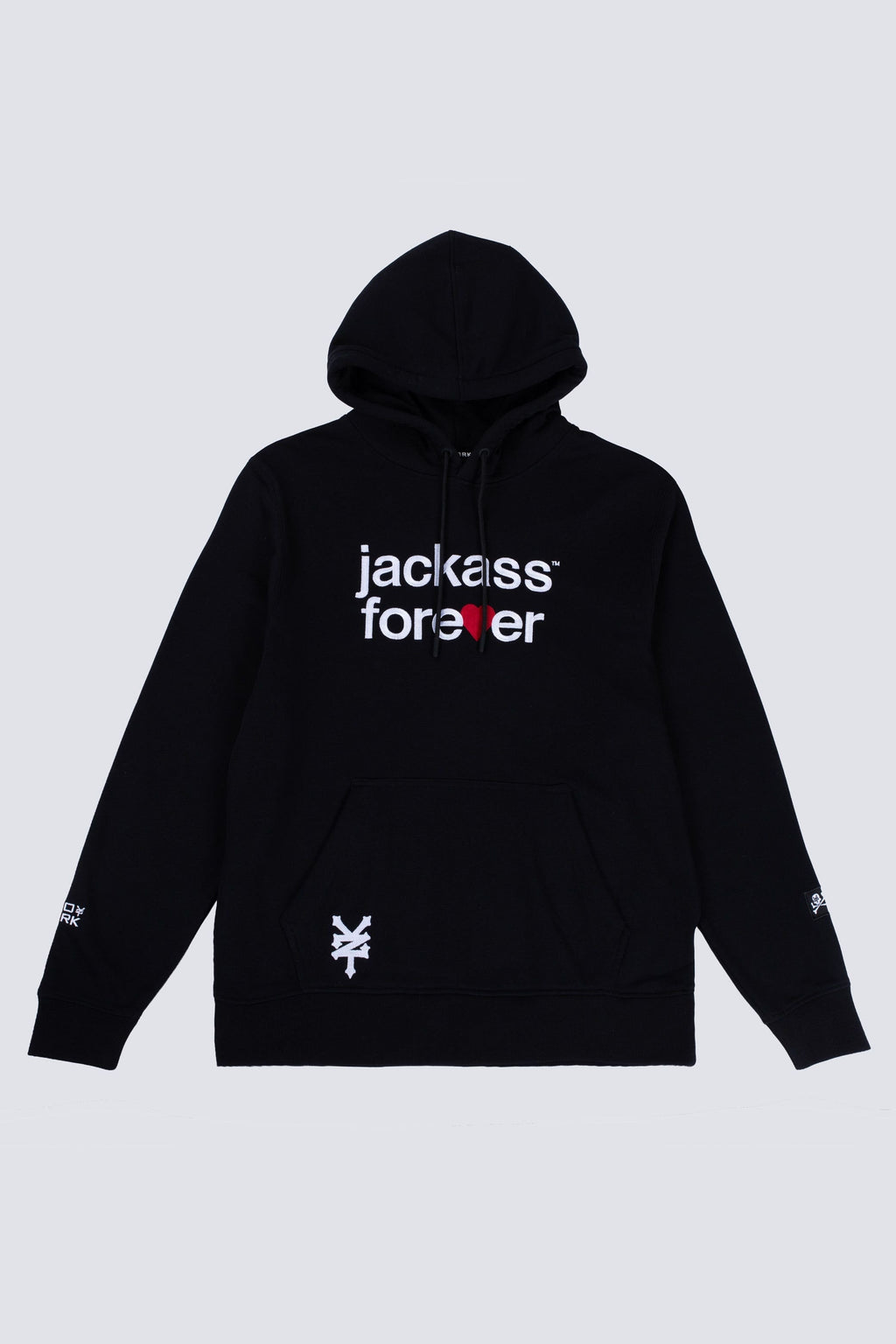 Poleron Hood Jackass Skullbanger Negro Zoo York