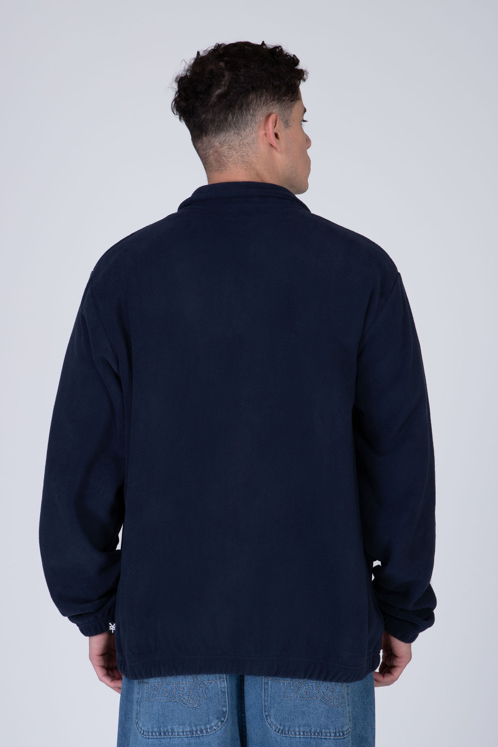 Poleron Zip Polar Original Azul Zoo York