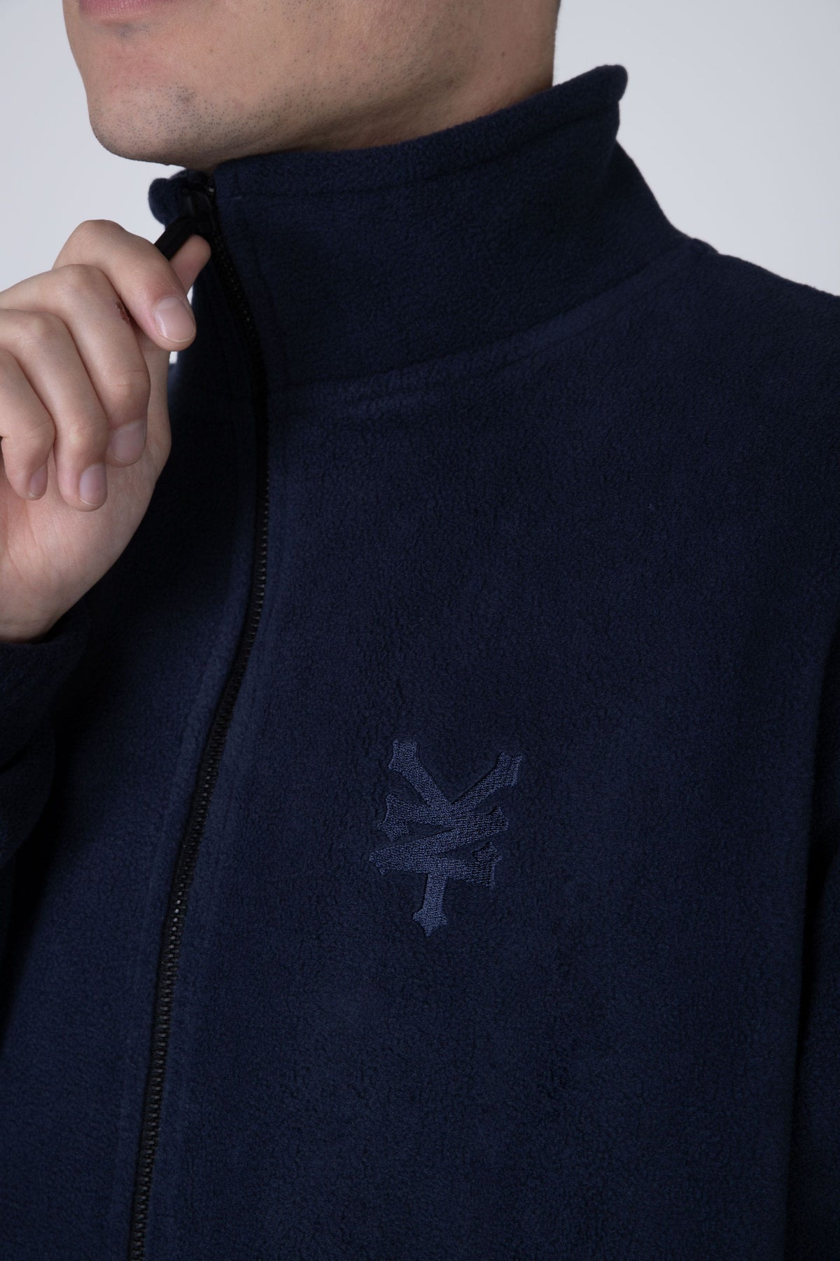 Poleron Zip Polar Original Azul Zoo York