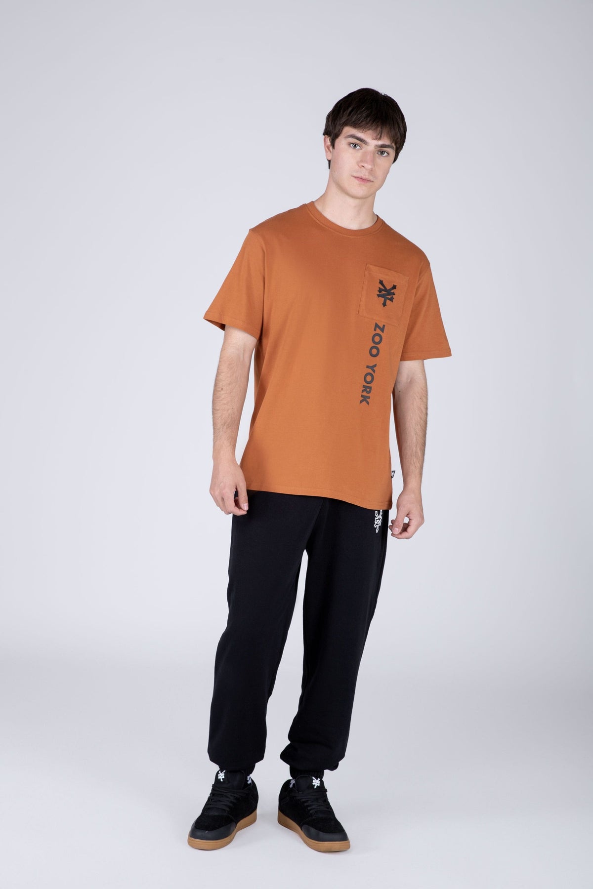 Polera Manga Corta Allmart Café Bronce Zoo York