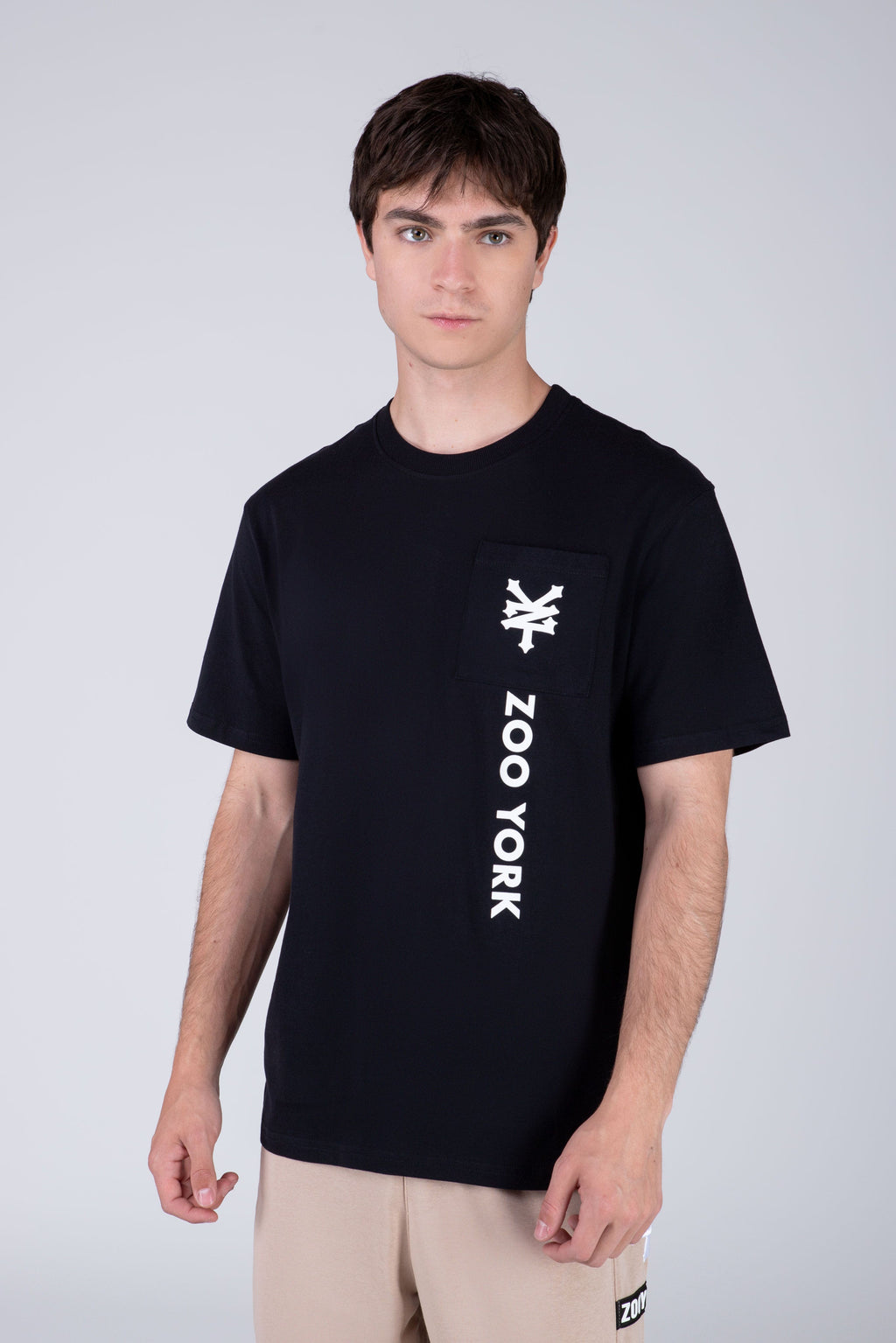 Polera Manga Corta Allmart Negro Zoo York