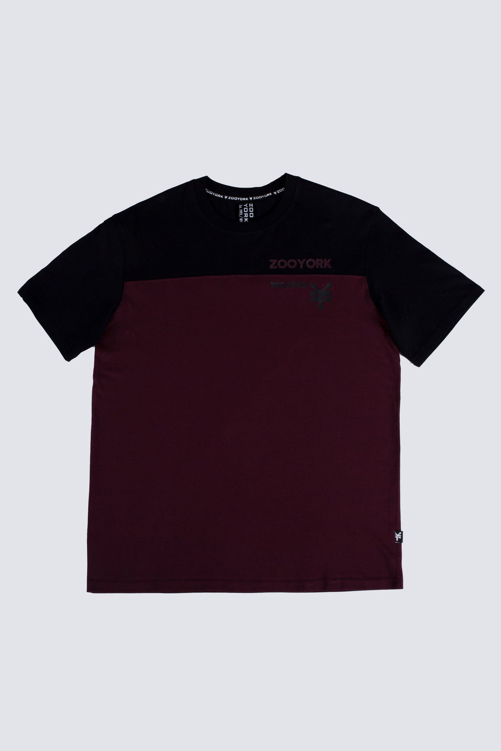 Polera Manga Corta Attache Burdeo Zoo York