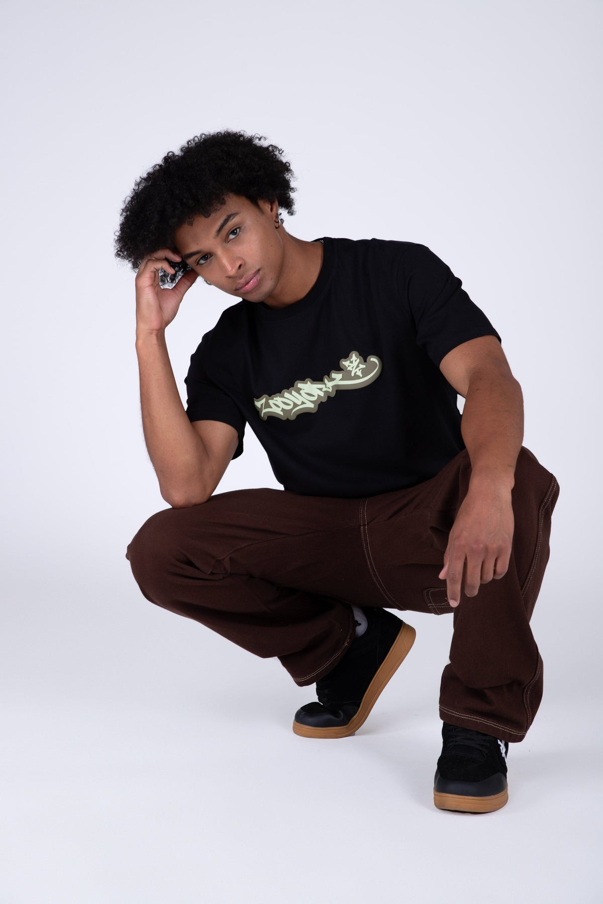 Polera Manga Corta Curvy Negro Zoo York