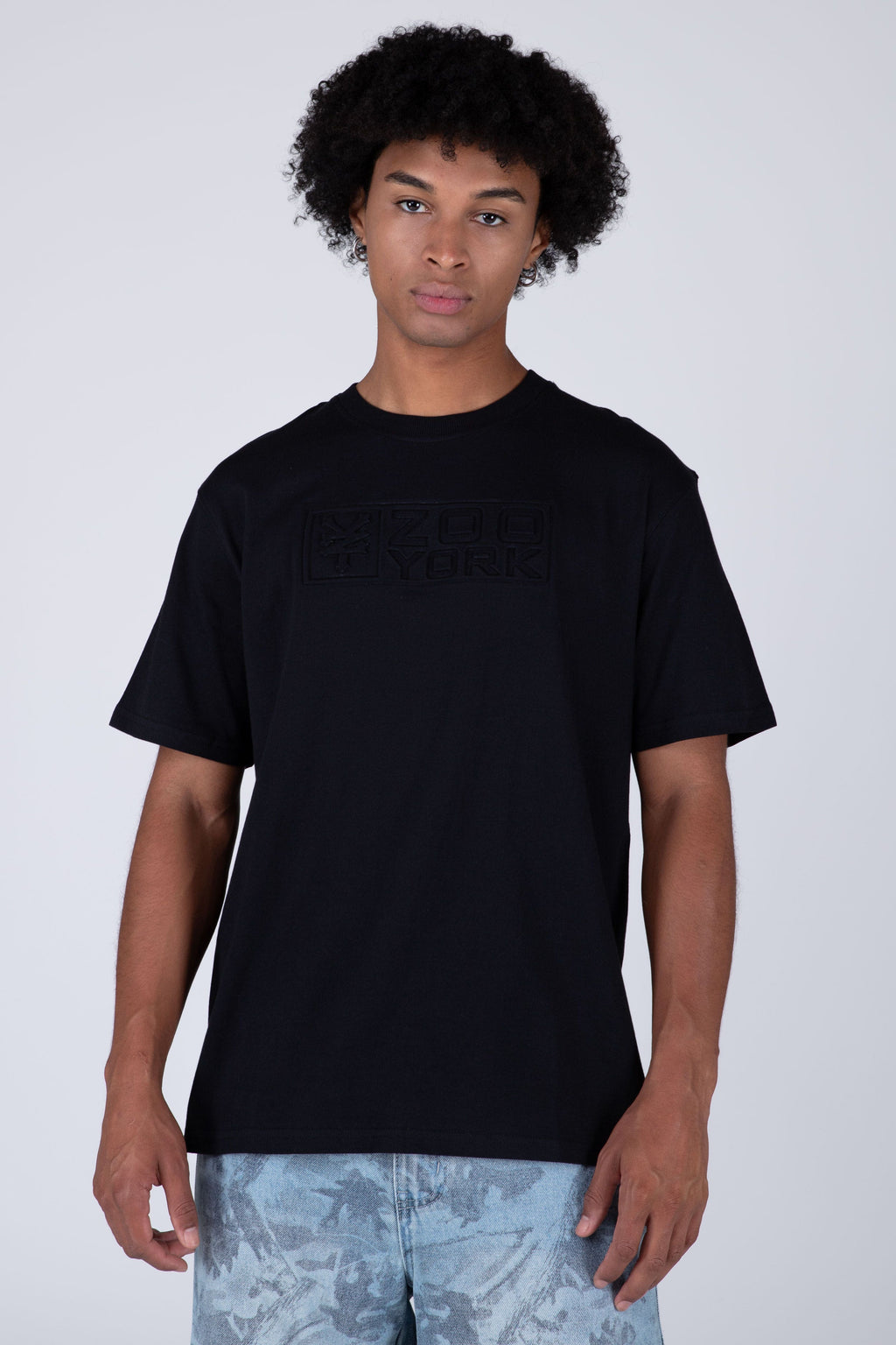Polera Manga Corta North Negro Zoo York
