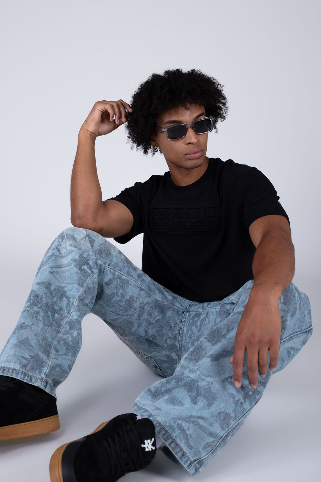 Polera Manga Corta North Negro Zoo York