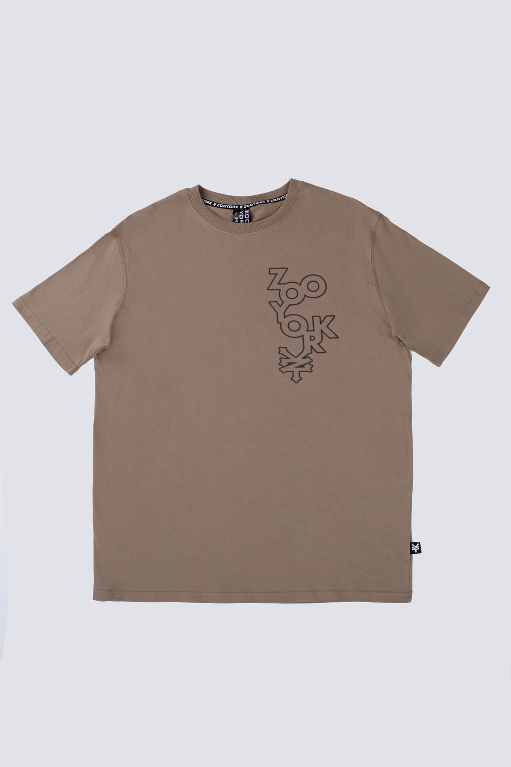 Polera Manga Corta Dropping Beige Zoo York
