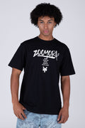 Polera Manga Corta Subart Negro Zoo York
