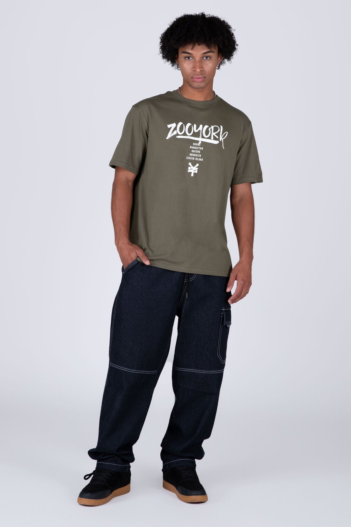 Polera Manga Corta Subart Verde Zoo York