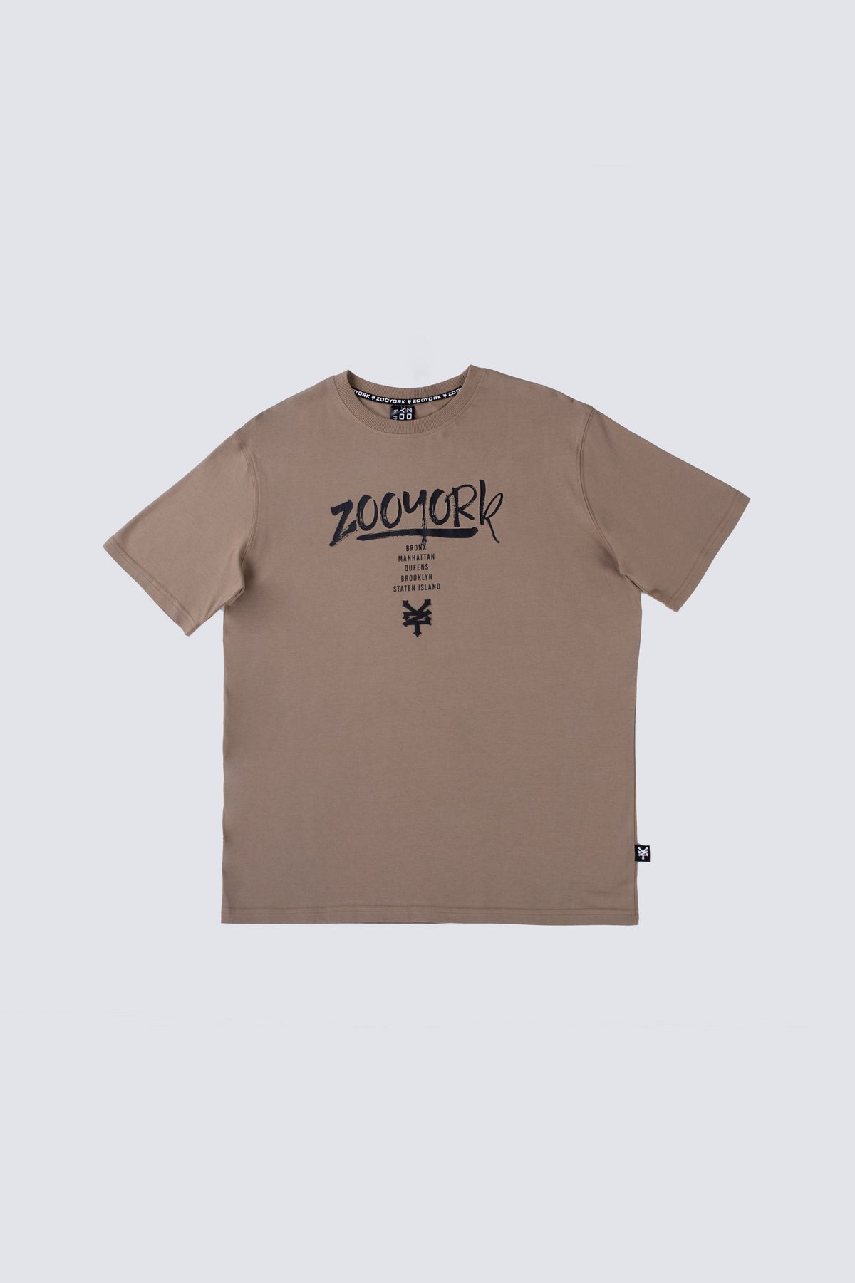 Polera Manga Corta Subart Beige Zoo York