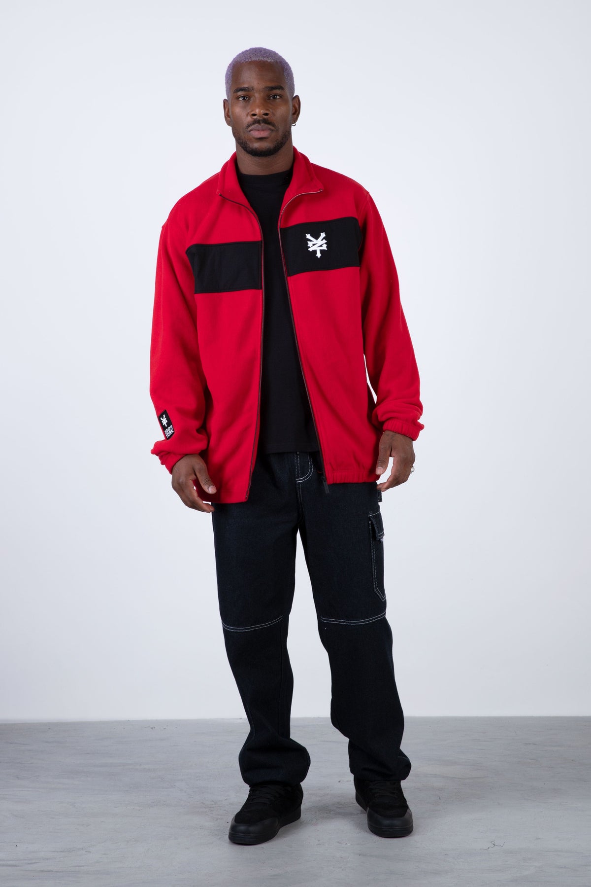 Poleron Zip Polarexit Rojo Zoo York