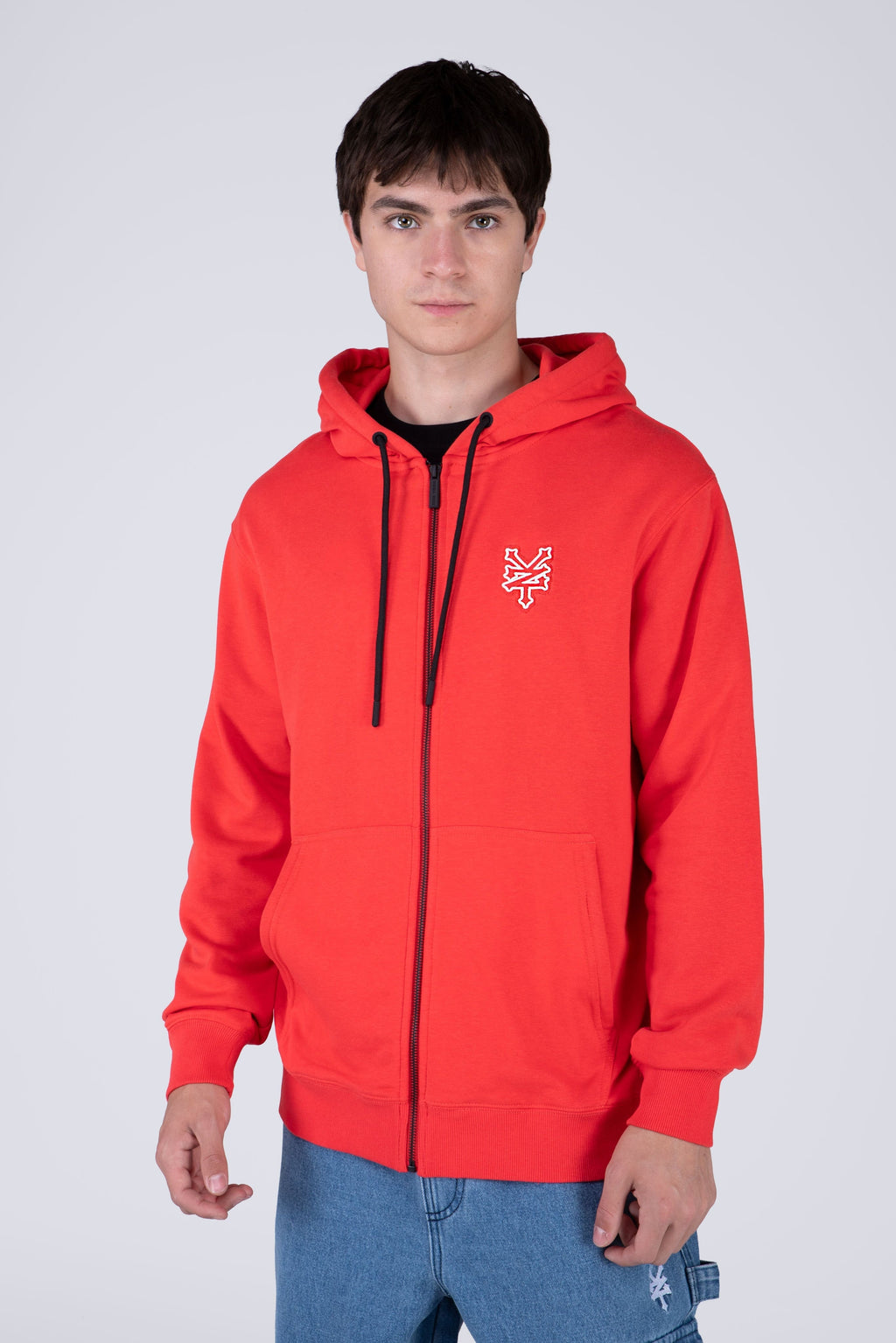 Polerón Zip Original Double Rojo Zoo York