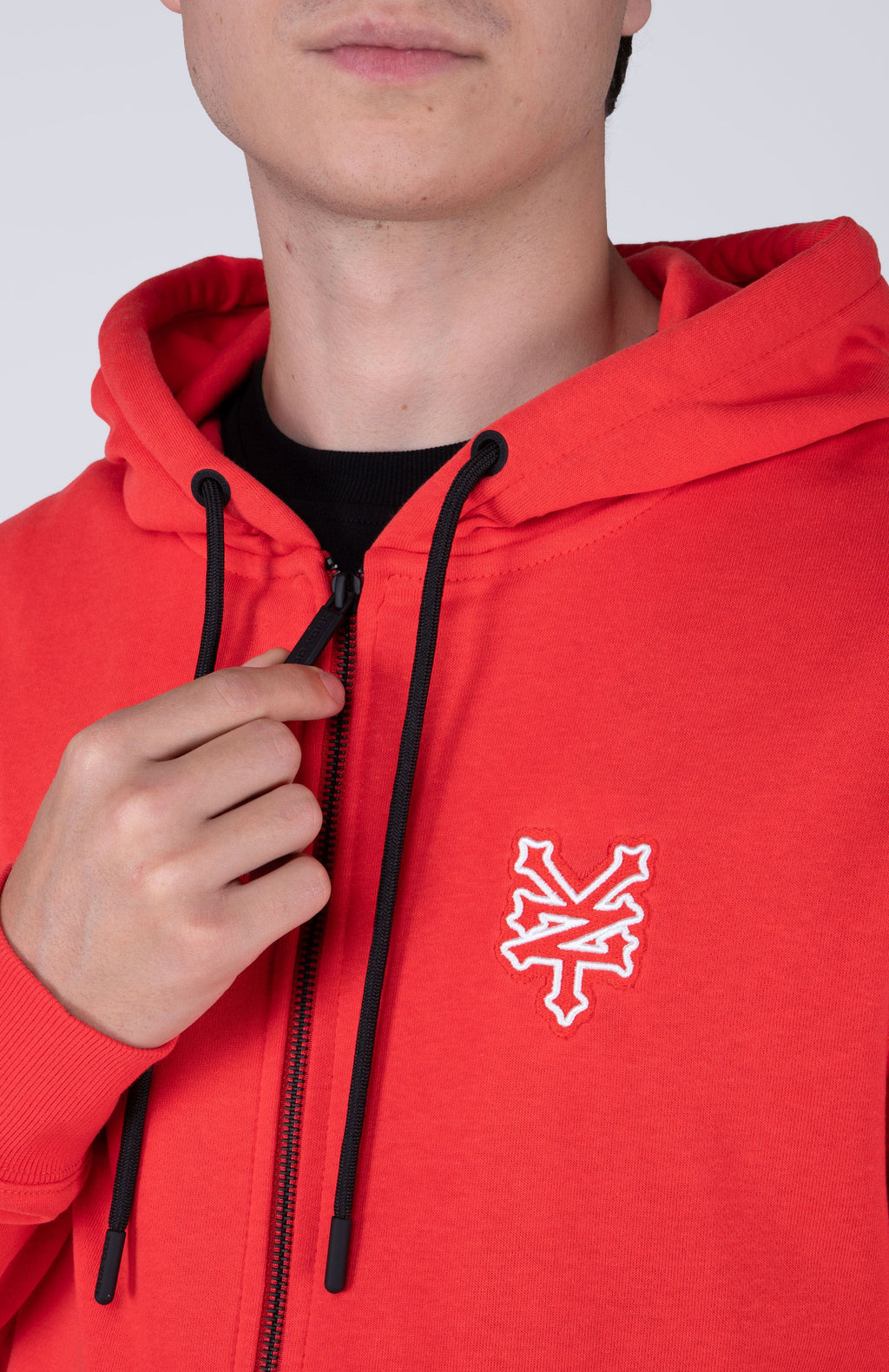 Polerón Zip Original Double Rojo Zoo York
