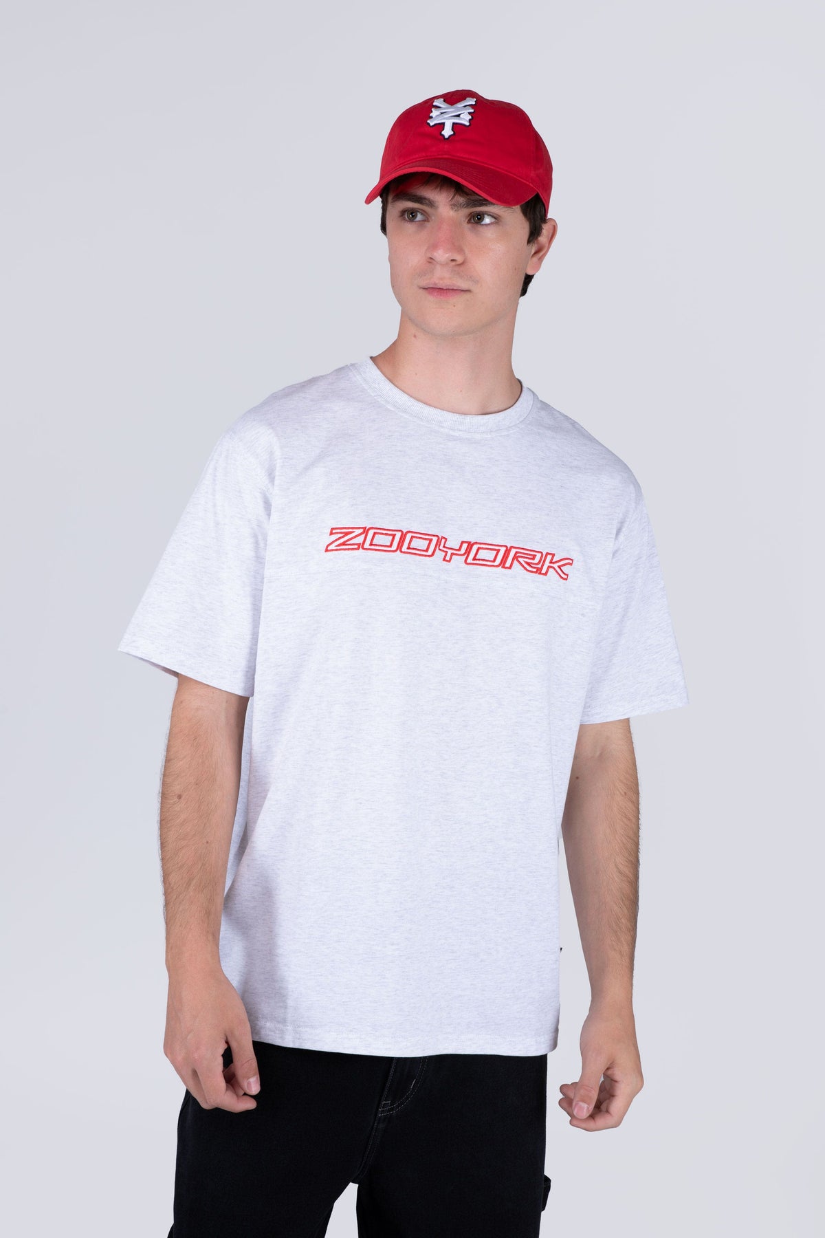 Polera Manga Corta Disturb Gris Zoo York