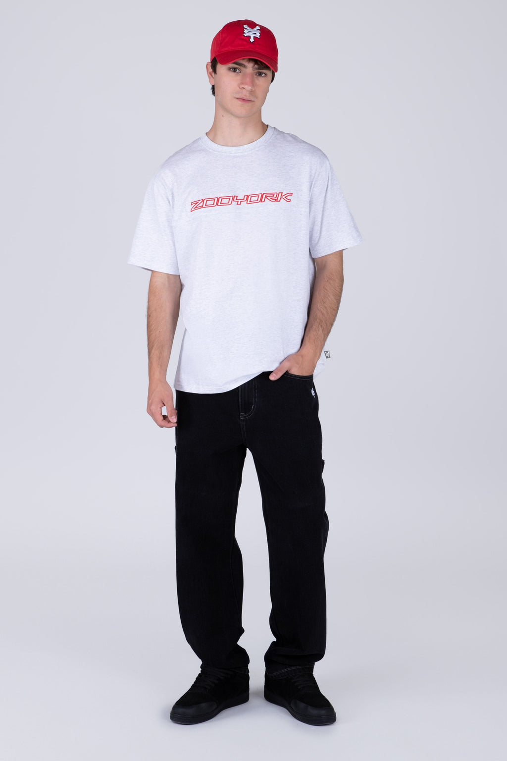 Polera Manga Corta Disturb Gris Zoo York