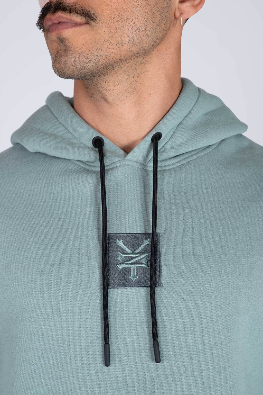 Poleron Hood Original Texture Verde Claro Zoo York