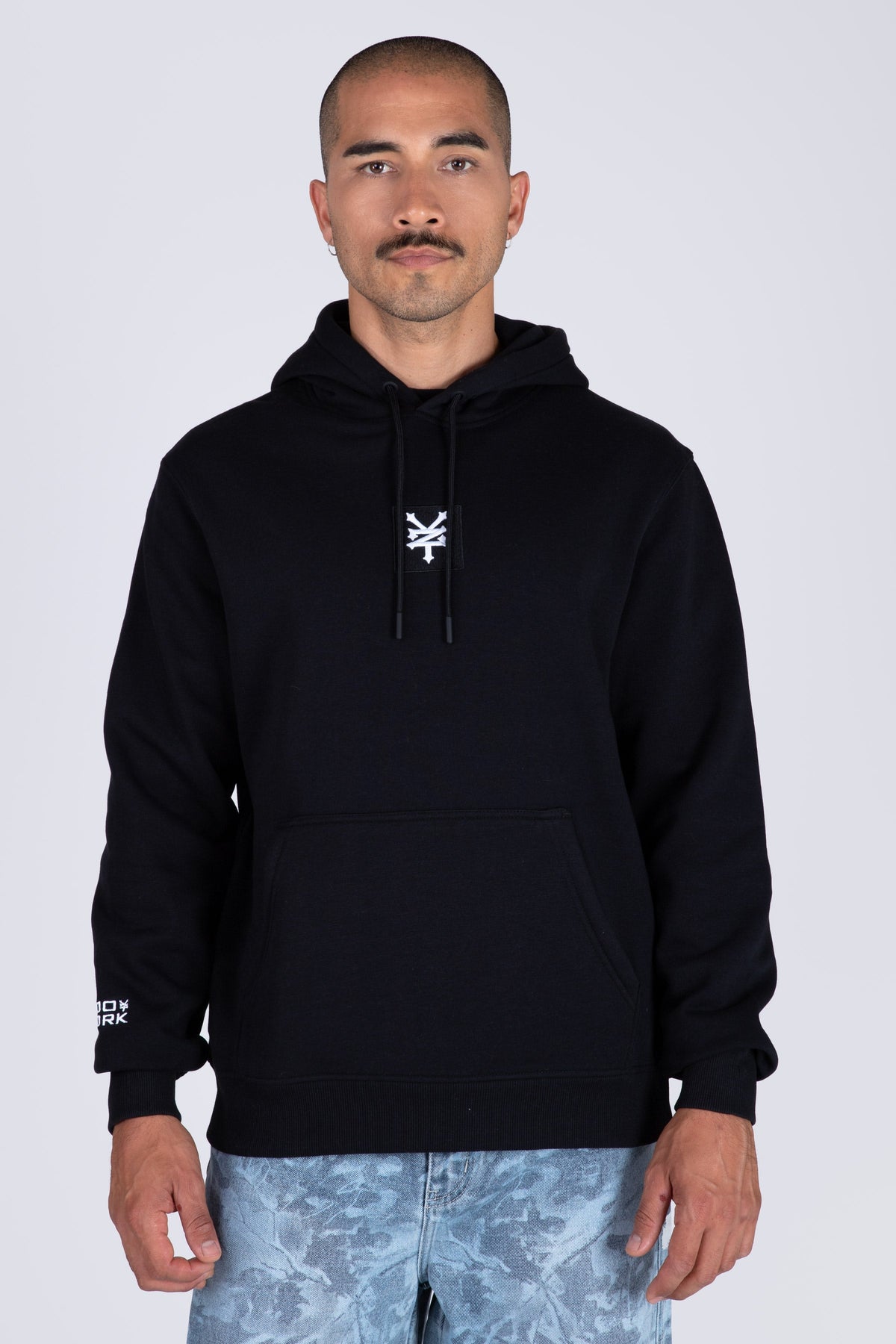 Poleron Hood Original Texture Negro Zoo York