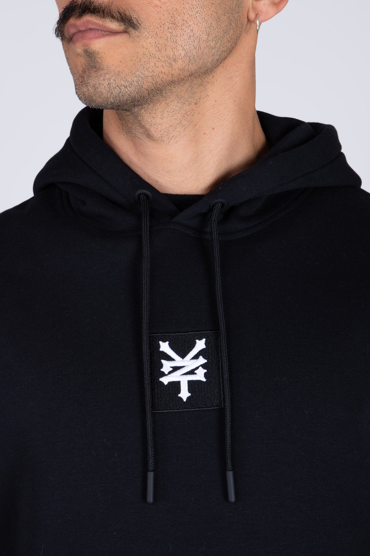 Poleron Hood Original Texture Negro Zoo York
