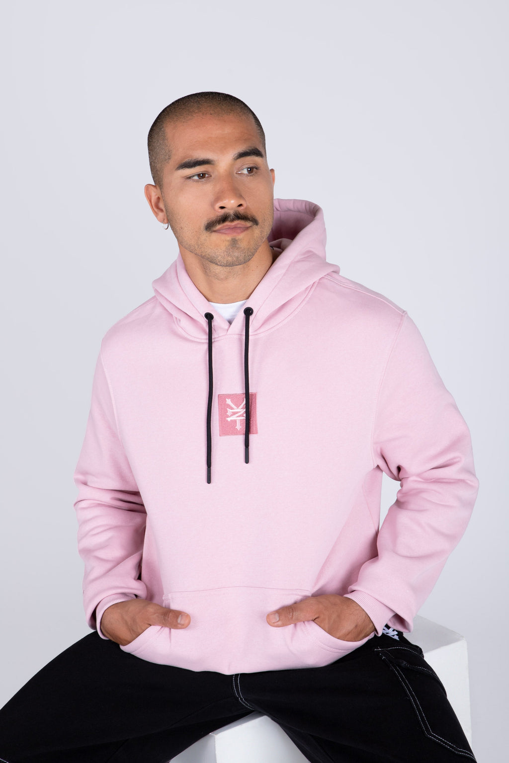Poleron Hood Original Texture Rosado Zoo York