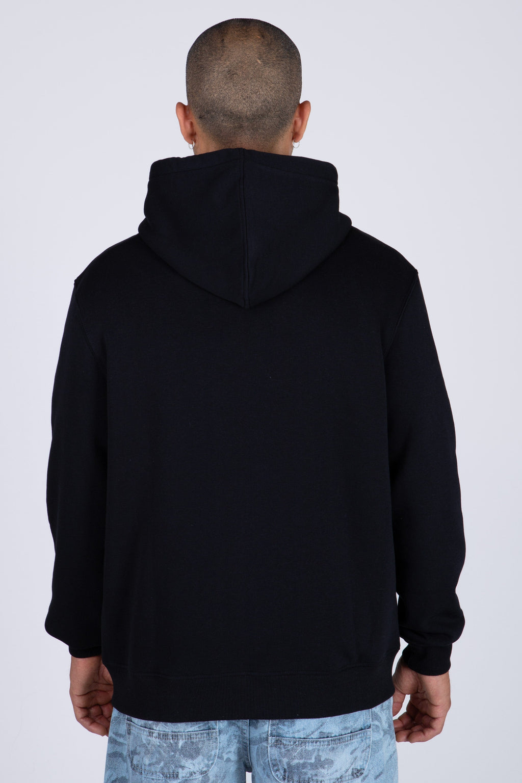 Poleron Zip Original Dad Negro Zoo York