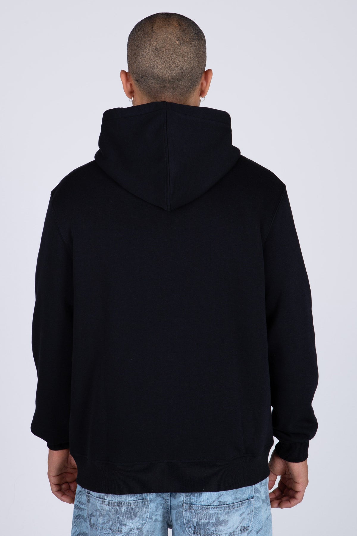 Poleron Zip Original Dad Negro Zoo York