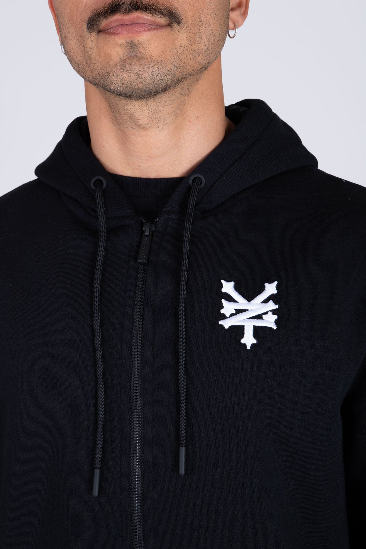 Poleron Zip Original Dad Negro Zoo York