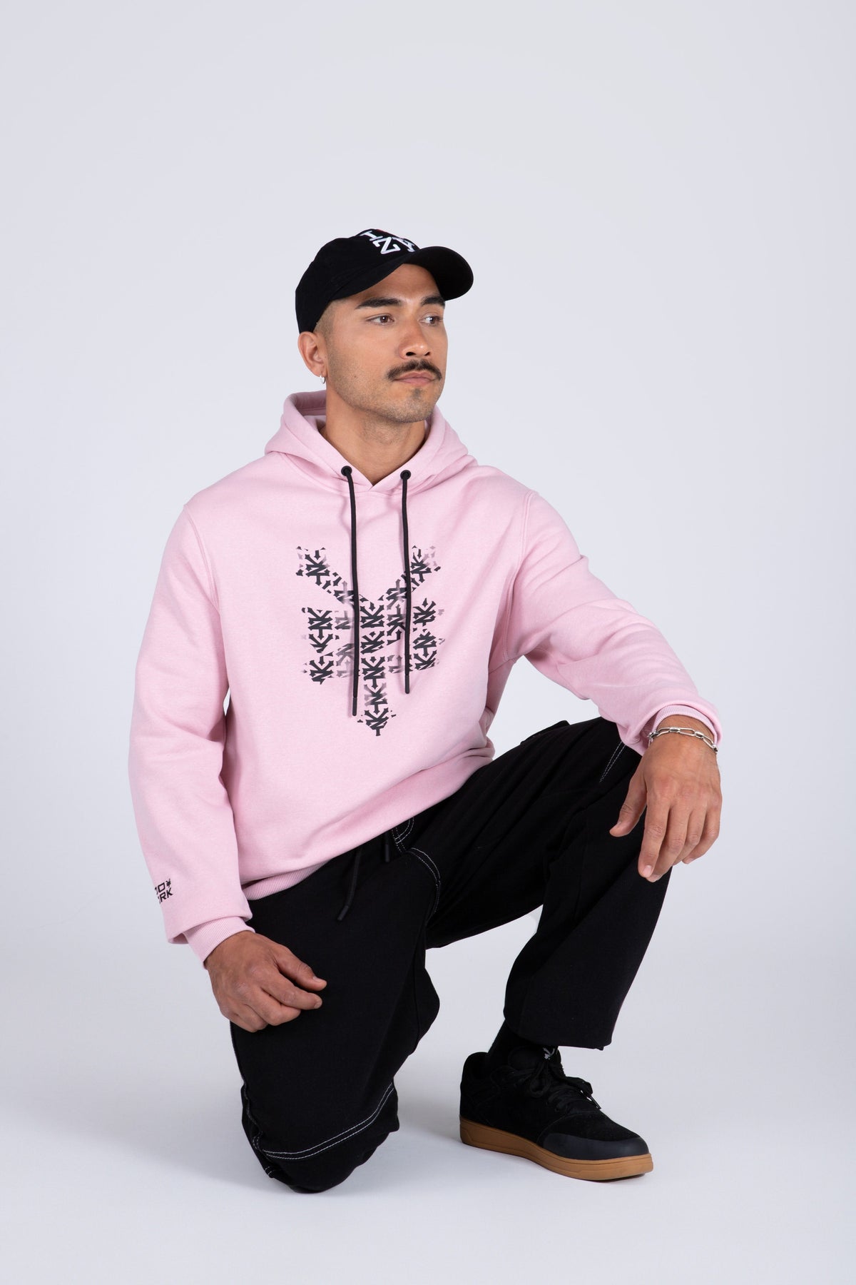 Poleron Hood Fade Rosado Zoo York