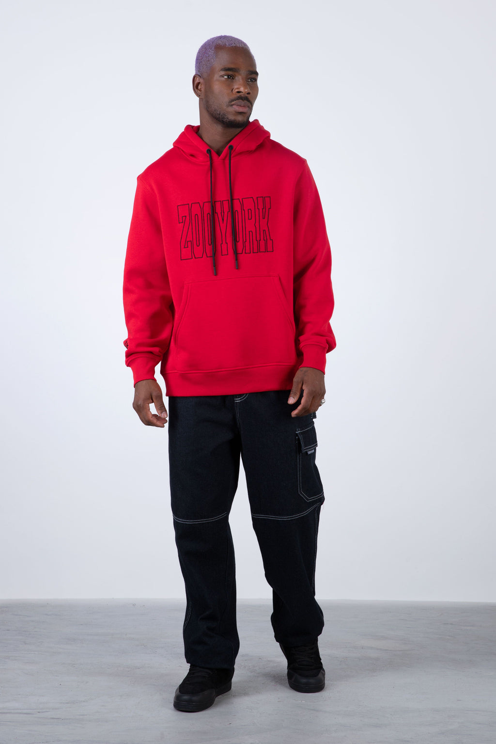 Poleron Hood Revengeland Rojo Zoo York