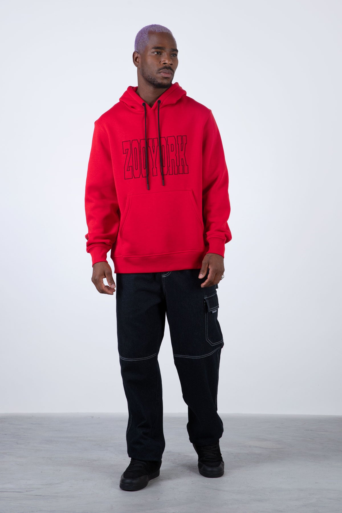 Poleron Hood Revengeland Rojo Zoo York