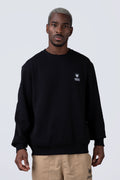 Poleron Cuello Redondo Minimal Negro