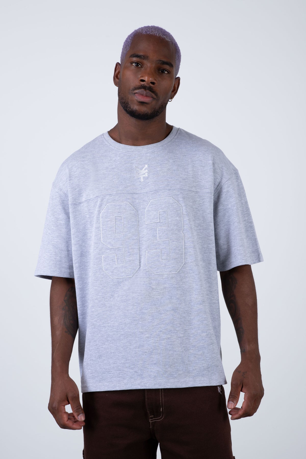 Polera Manga Corta Give93 Gris Zoo York