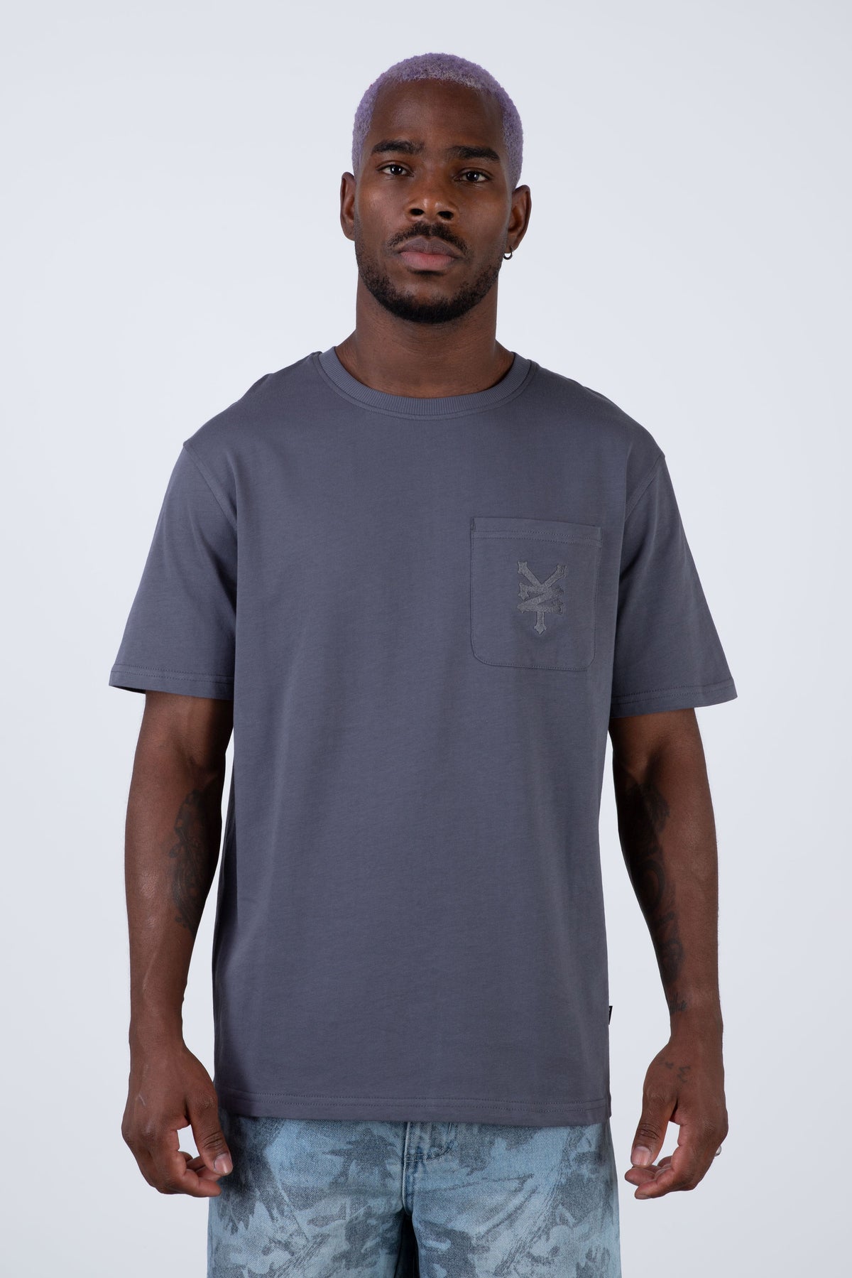 Polera Manga Corta Riderbond Gris Zoo York