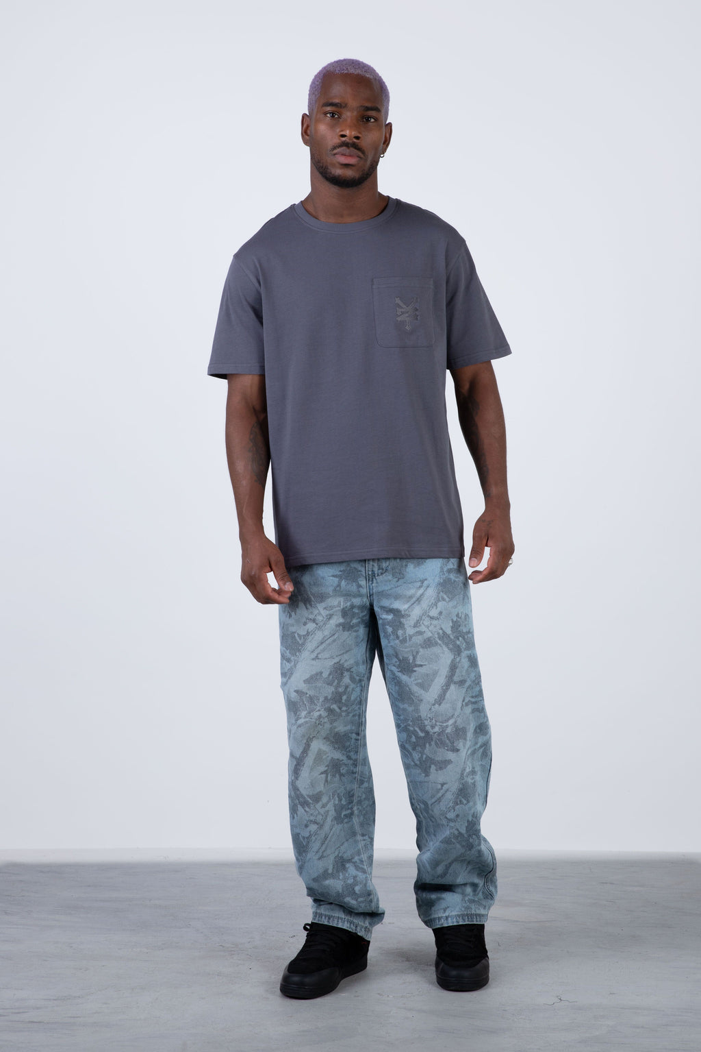 Polera Manga Corta Riderbond Gris Zoo York