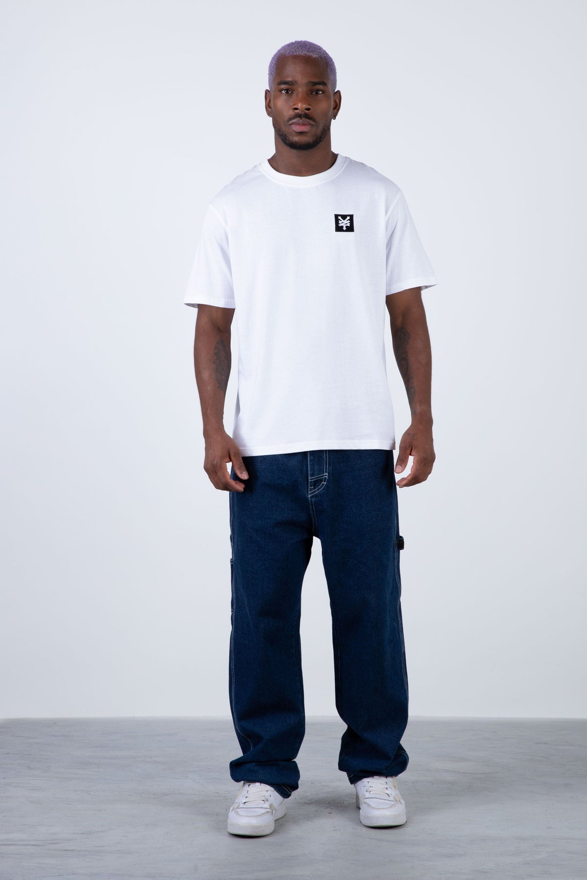 Polera Manga Corta Original Texture Blanco Zoo York