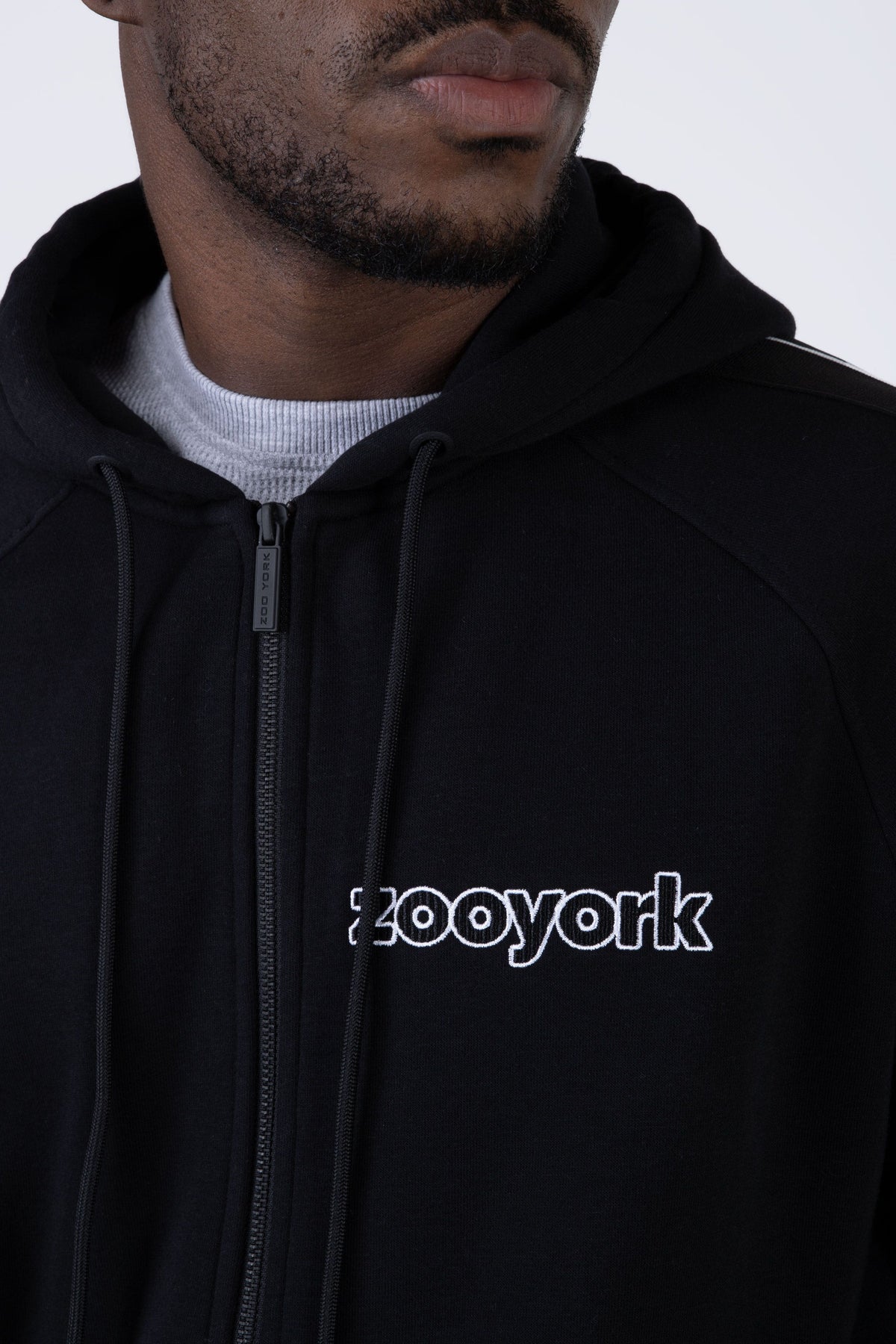Poleron Zip Style Negro Zoo York