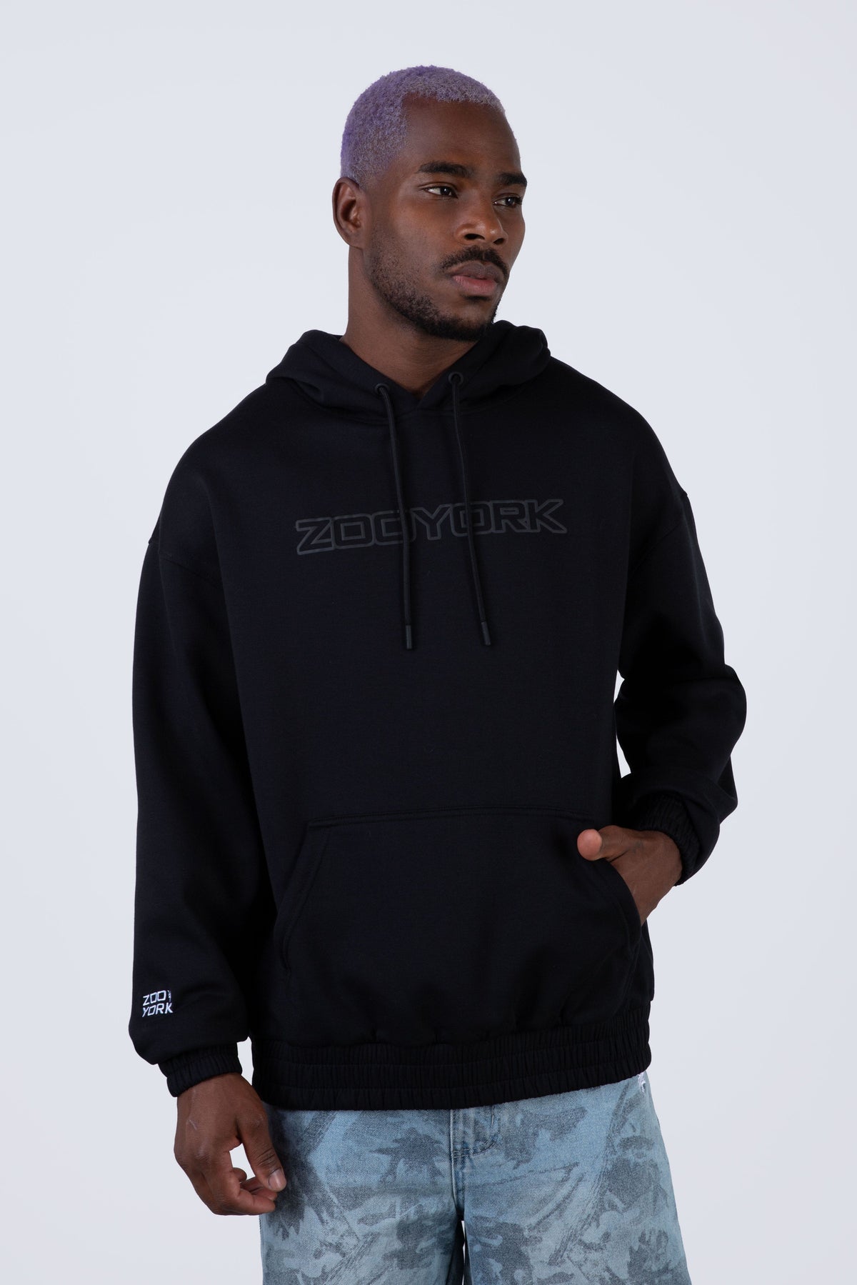 Poleron Hood Newintown Negro Zoo York