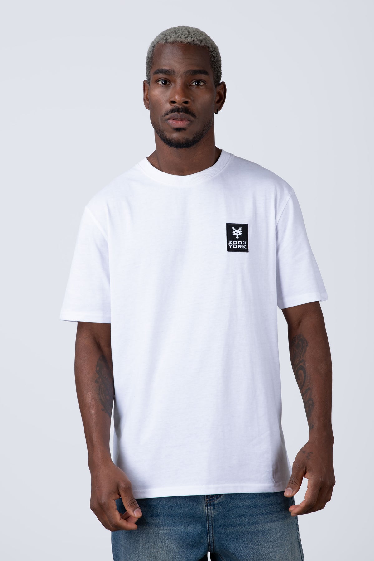 Polera Manga Corta Minimal Blanco