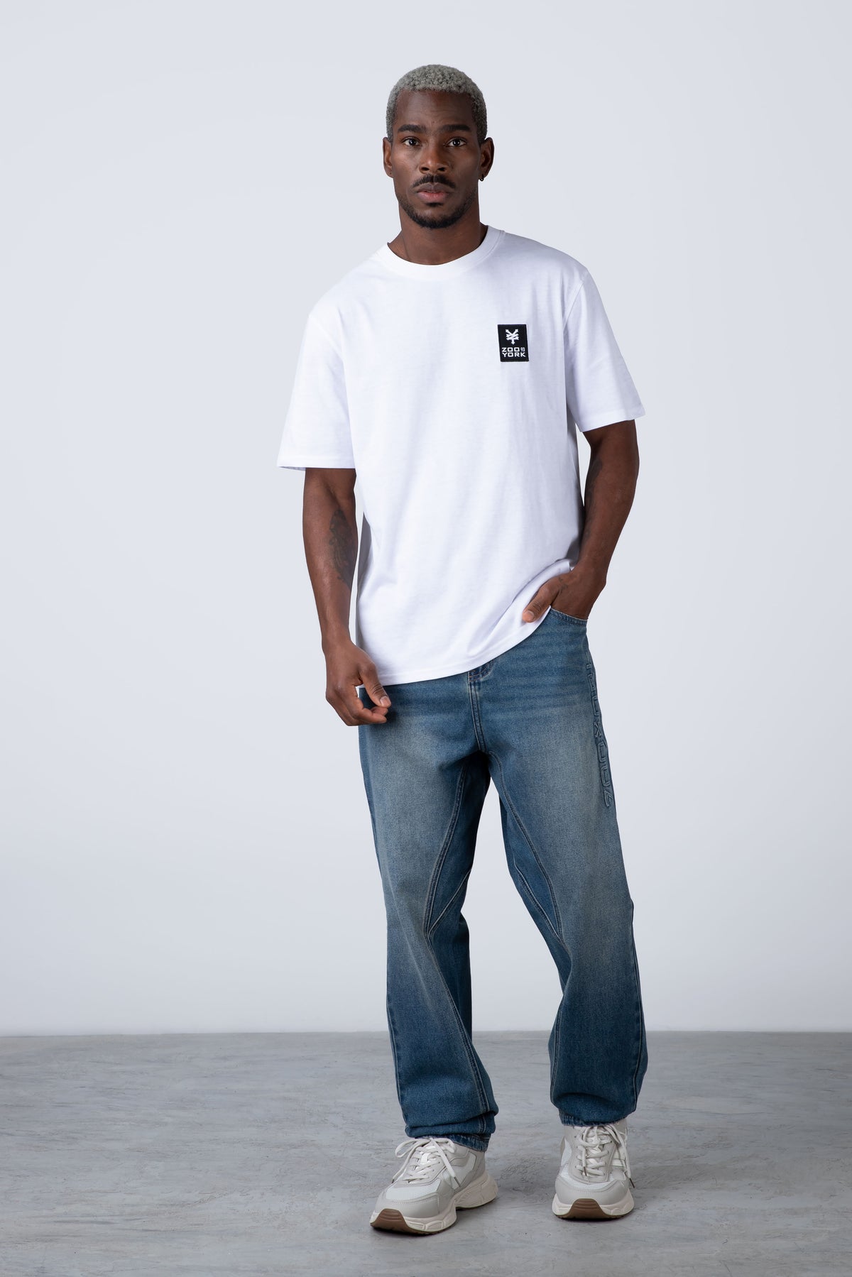 Polera Manga Corta Minimal Blanco