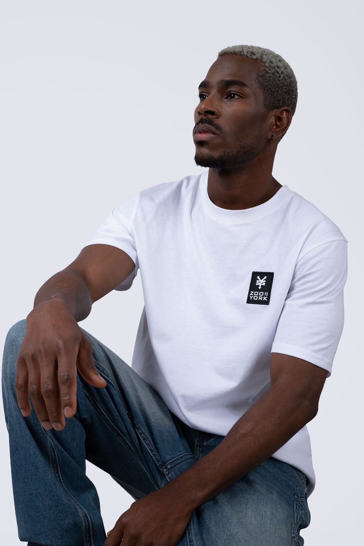 Polera Manga Corta Minimal Blanco