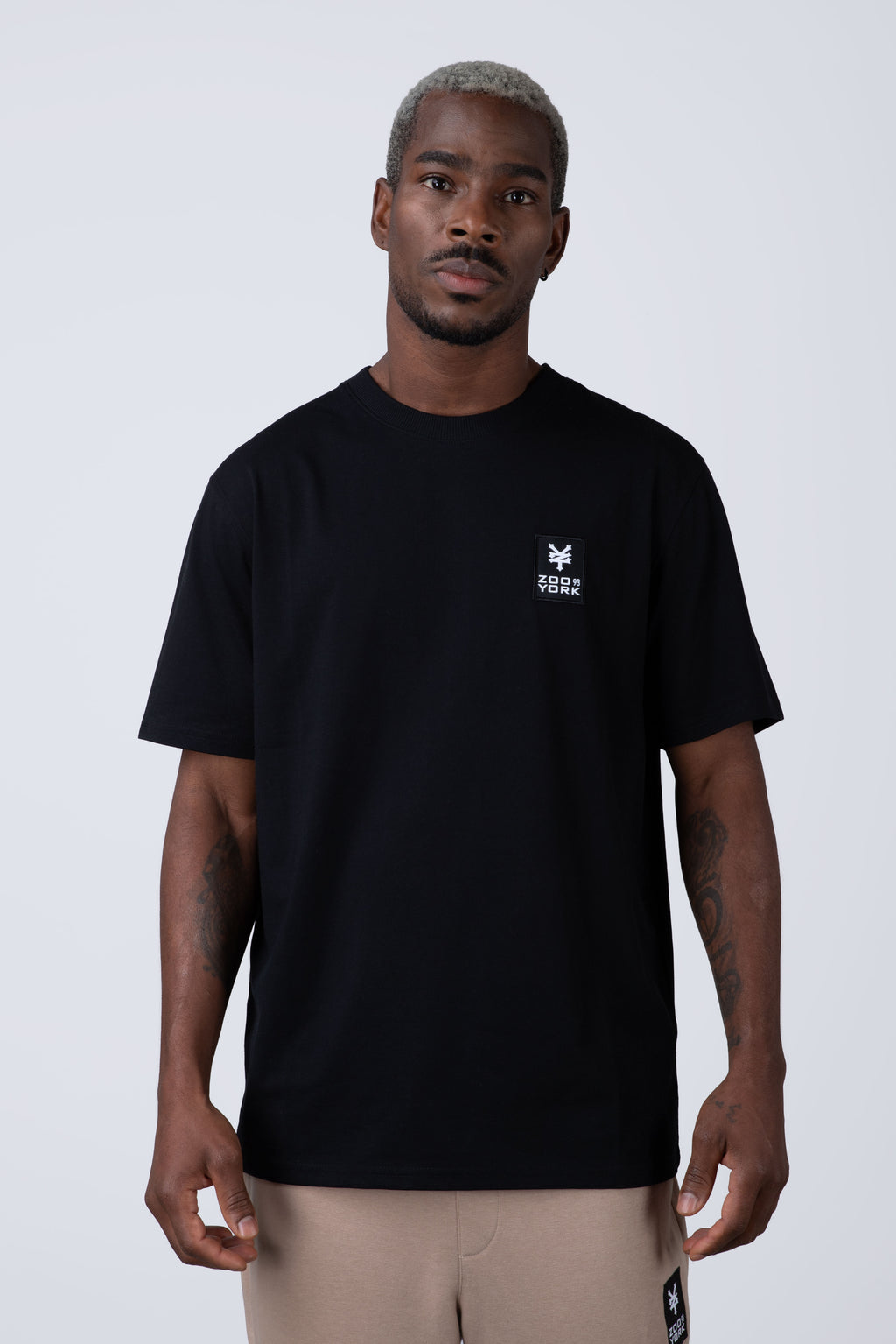 Polera Manga Corta Minimal Negro