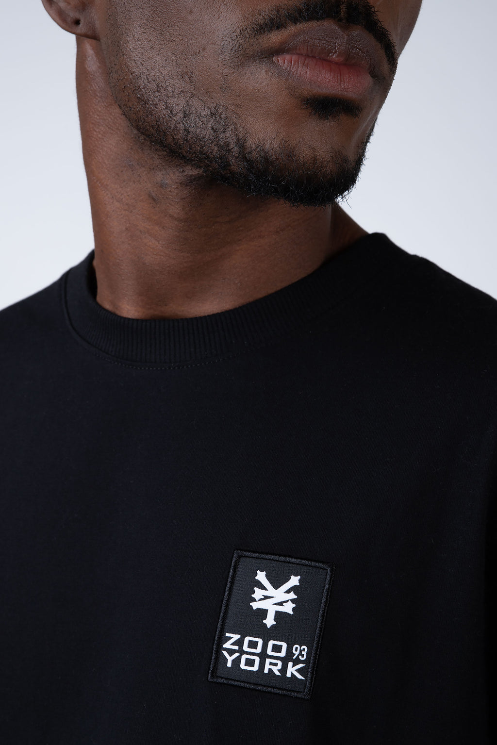 Polera Manga Corta Minimal Negro