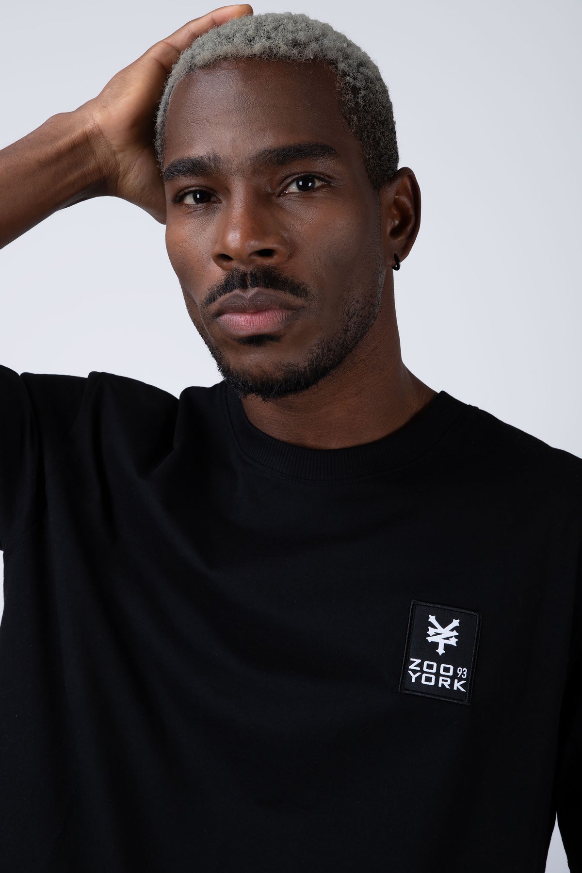 Polera Manga Corta Minimal Negro