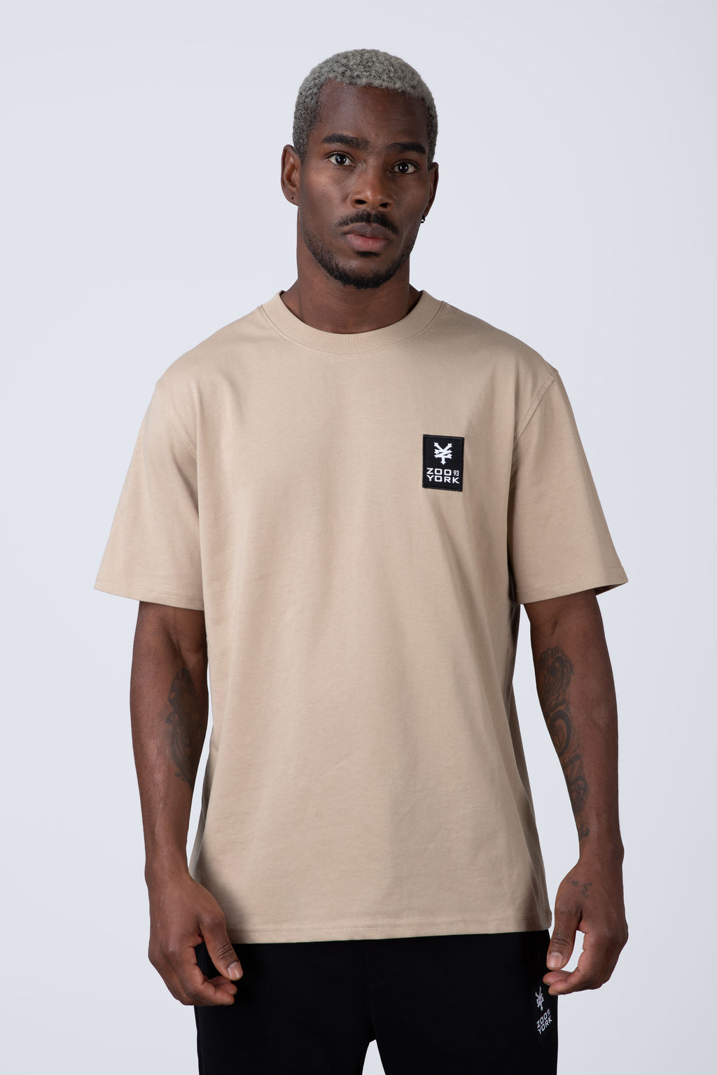 Polera Manga Corta Minimal Café