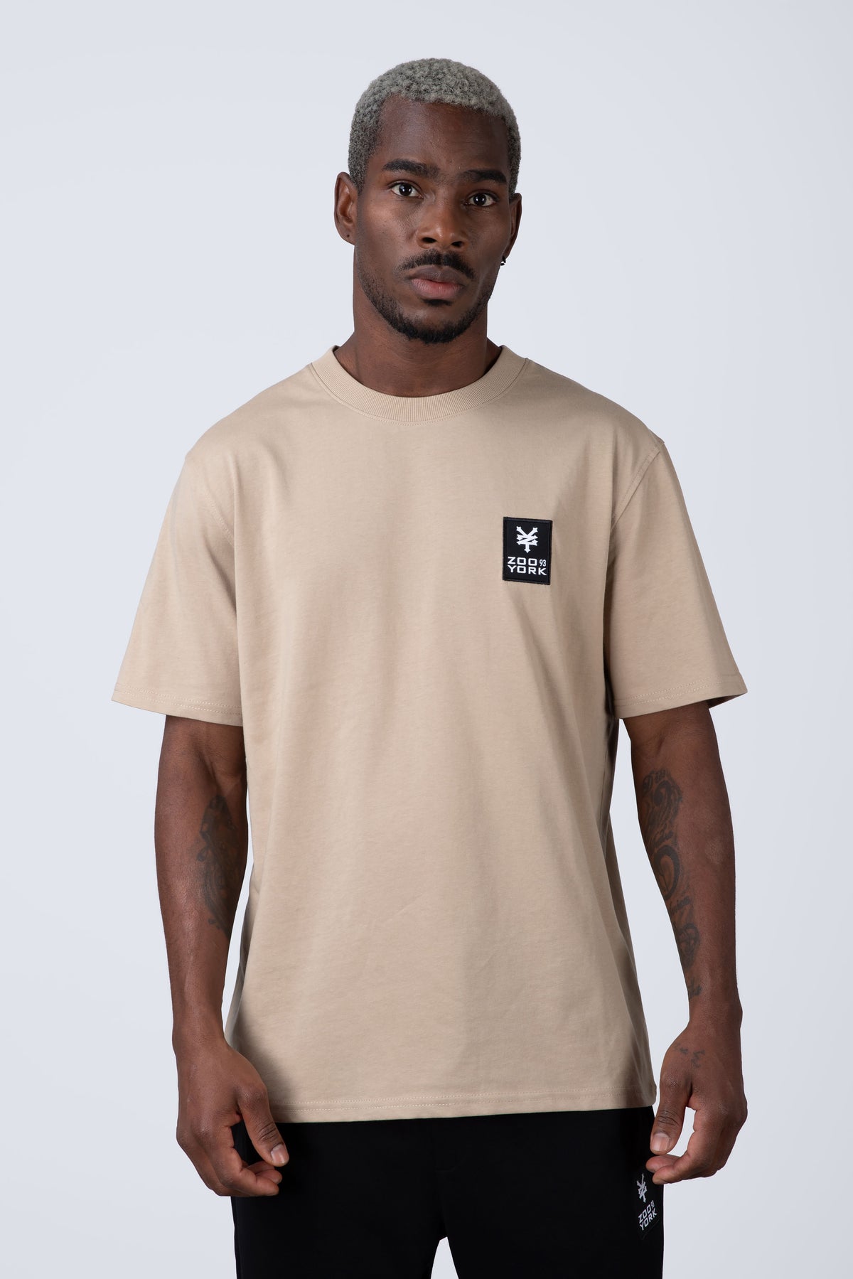 Polera Manga Corta Minimal Café
