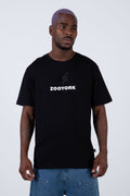 Polera Manga Corta Nightlight Negro Zoo York