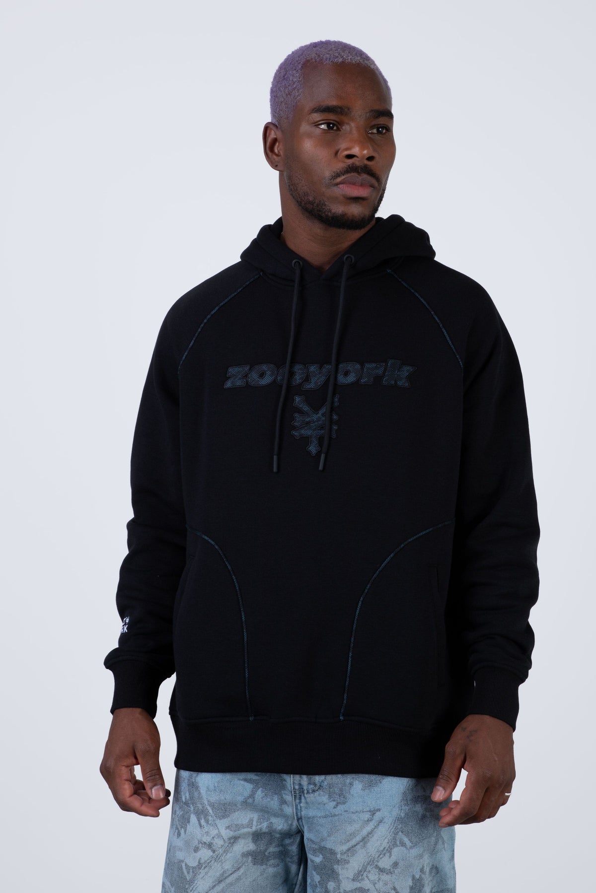 Poleron Hood Trade Negro Zoo York