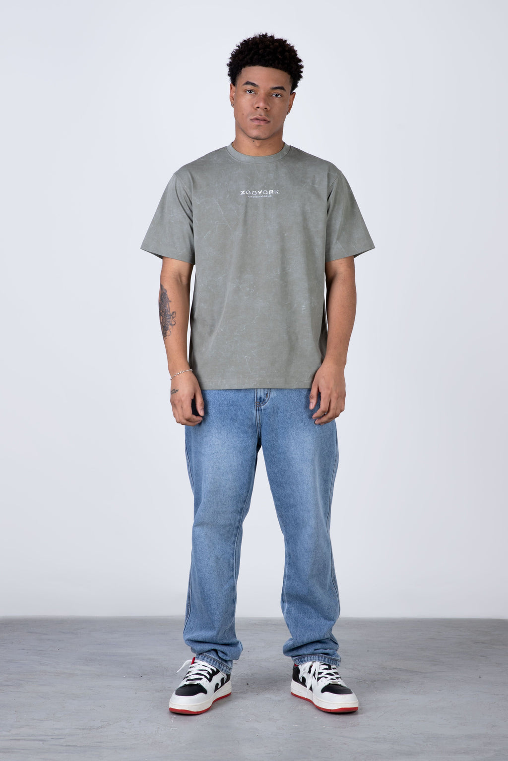 Polera Manga Corta Standard Verde Zoo York