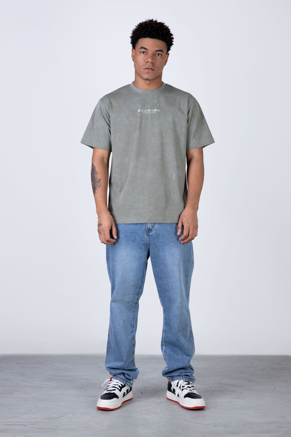 Polera Manga Corta Standard Verde Zoo York