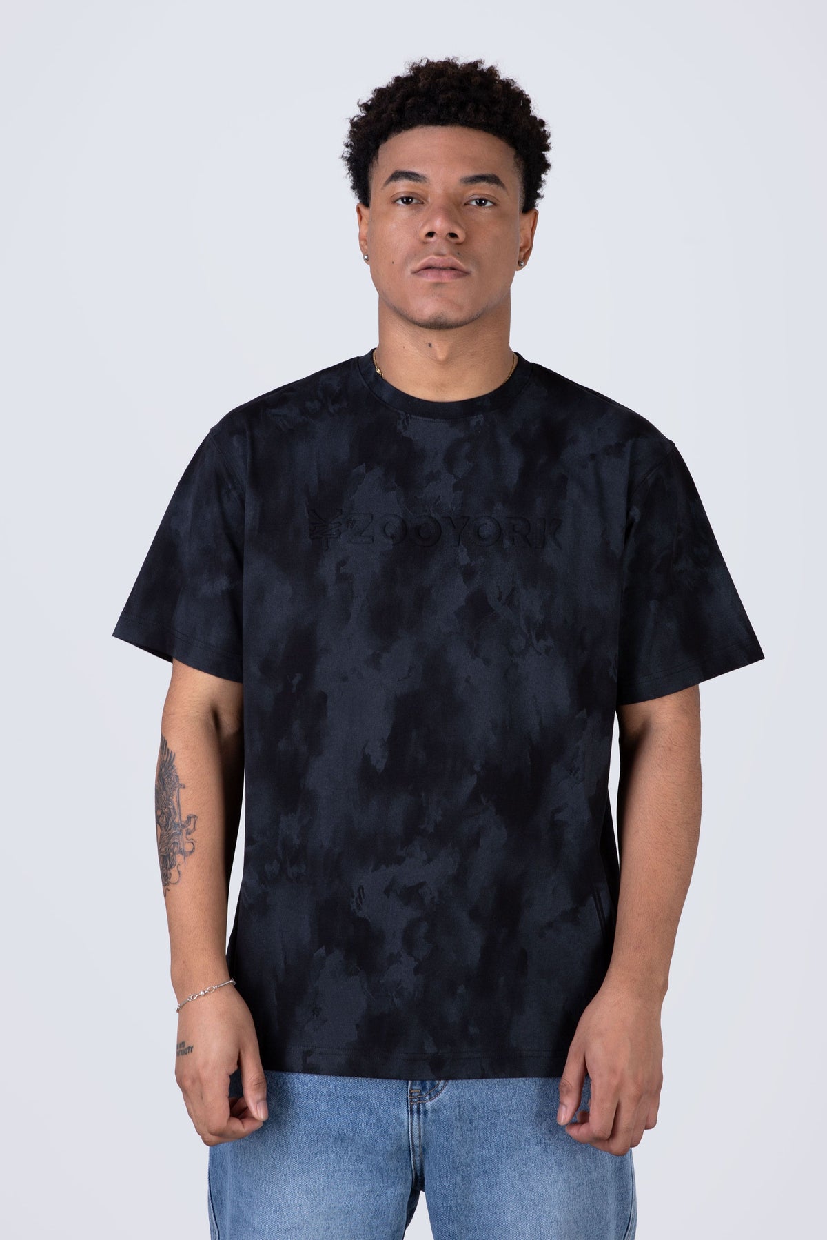 Polera Manga Corta Balance Negro Zoo York